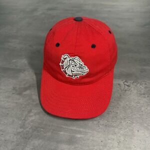 Vintage Gonzaga Bulldogs Hat Red Gray Youth Kids‎ The Game Cotton Strap Dad Cap